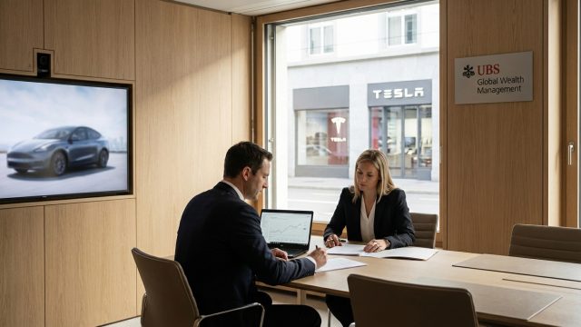 ubs ajuste ses prévisions à la baisse pour les livraisons de véhicules tesla, signalant des défis potentiels pour le constructeur électrique dans un marché en évolution.