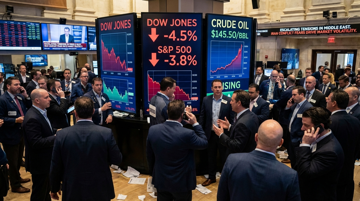 Wall Street plonge face à l’escalade du conflit avec l’Iran et la flambée des prix du pétrole