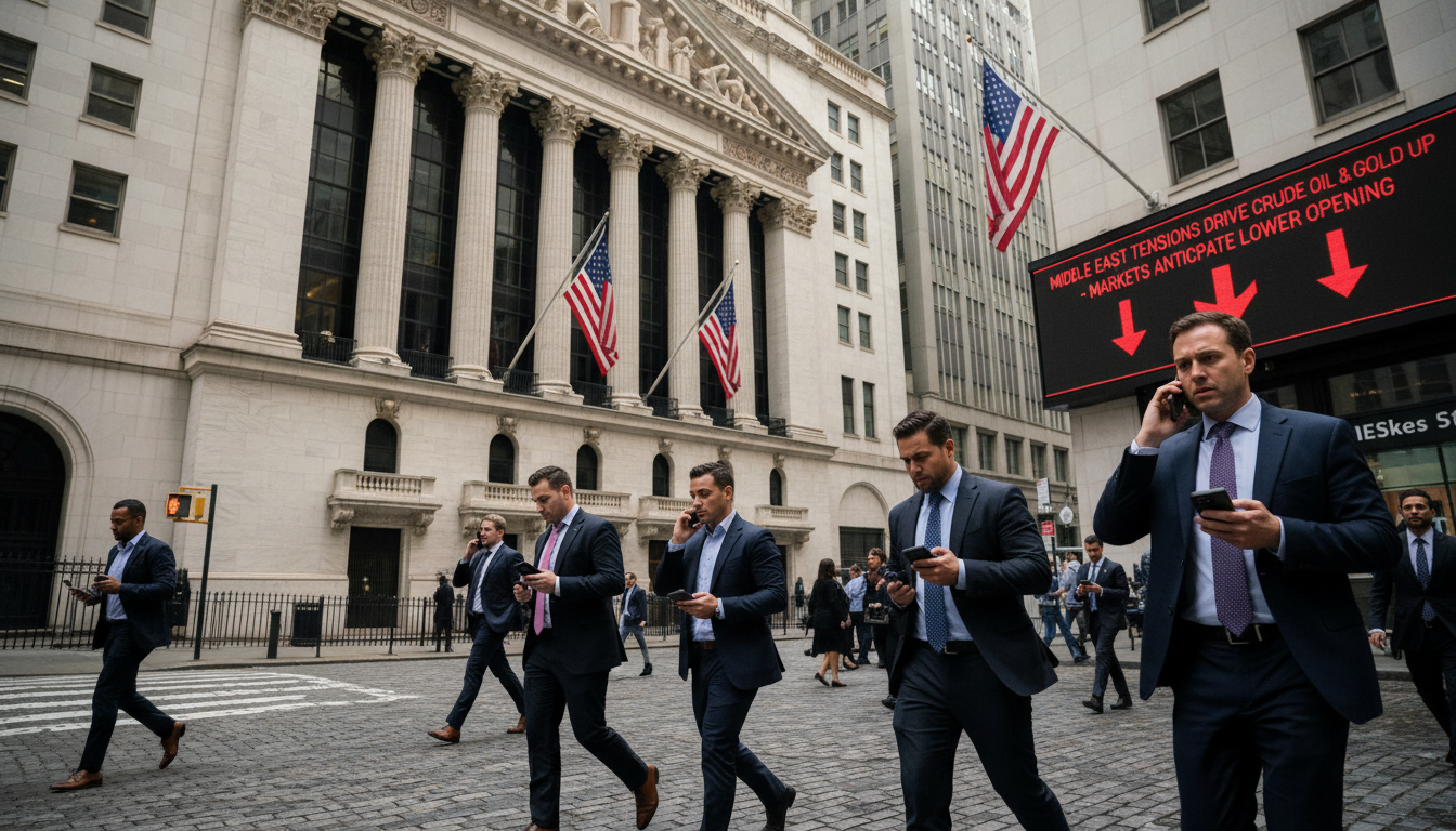 Wall Street s&rsquo;achemine vers une ouverture en baisse sous la pression des tensions au Moyen-Orient qui propulsent les prix à la hausse