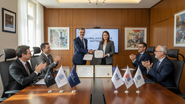 audencia signe un partenariat d'excellence avec l'université américaine de yale et six institutions internationales, renforçant la coopération académique et les opportunités globales.