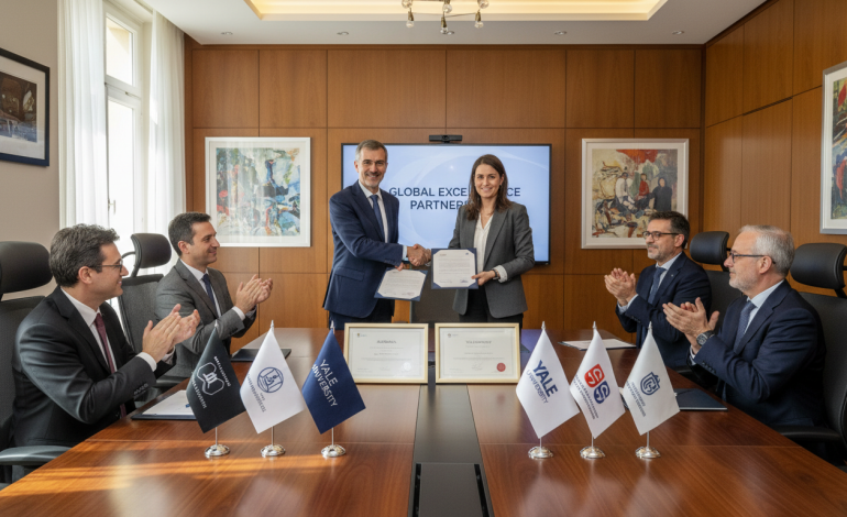 audencia signe un partenariat d'excellence avec l'université américaine de yale et six institutions internationales, renforçant la coopération académique et les opportunités globales.