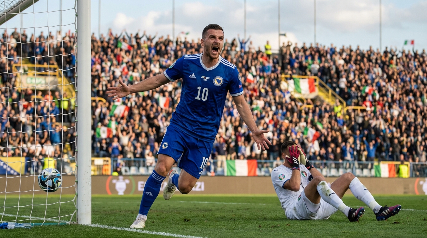 Barrages Coupe du Monde 2026 : La Bosnie sort l&rsquo;Italie aux tirs au but dans un duel haletant !