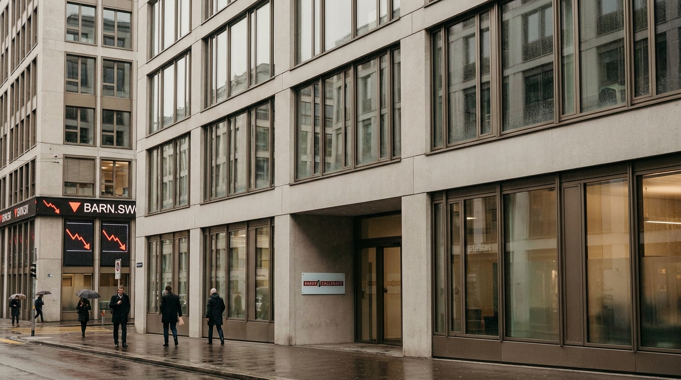 Barry Callebaut : Un an après une chute historique, le chocolatier suisse continue sa descente en Bourse