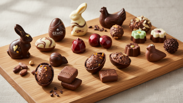 découvrez une plongée gourmande chez les maîtres artisans cémoi, yves thuriès, criollo, pailhasson et nougalet avec leurs chocolats de pâques exquis, alliant tradition et créativité pour ravir vos papilles.