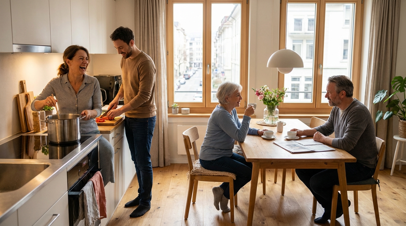 Colocation à tout âge : pourquoi 30, 40, 50 ou 60 ans choisissent de vivre ensemble bien au-delà des années étudiantes