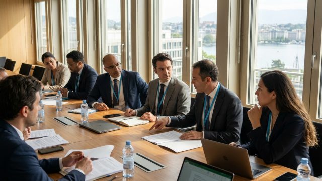 le gouvernement de la rdc, kinshasa et le groupe entament en suisse un neuvième round de négociations intenses pour résoudre des conflits et avancer vers la paix durable.