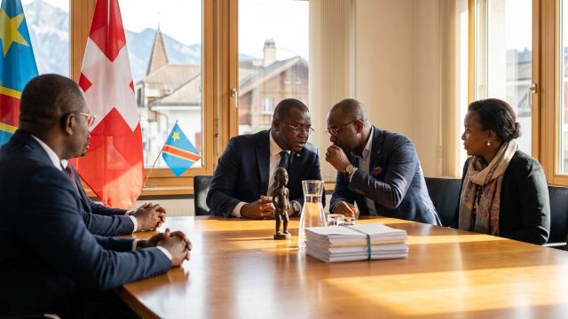 progrès réalisés en suisse concernant l'est de la rdc, tandis que le dialogue entre kinshasa et le groupe afc/m2 demeure en suspens.