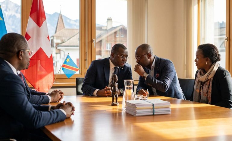 progrès réalisés en suisse concernant l'est de la rdc, tandis que le dialogue entre kinshasa et le groupe afc/m2 demeure en suspens.