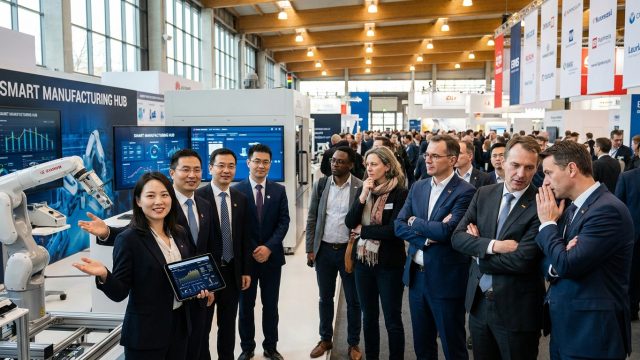 découvrez l'édition de la foire industrielle de hanovre, mettant en lumière l'ascension chinoise, la résistance allemande et le rôle complexe des exposants français dans ce rendez-vous mondial de l'industrie.