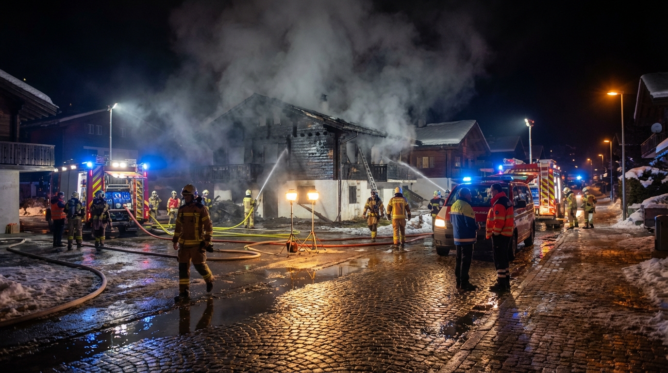Incendie à Crans-Montana : Une plainte déposée suite à la diffusion des appels d’urgence nocturnes