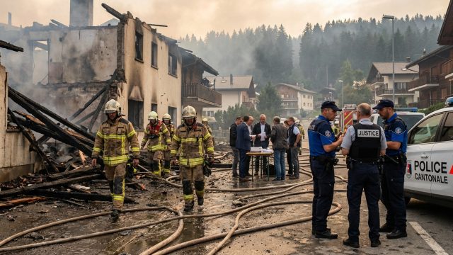 un incendie majeur à crans-montana en suisse suscite l'intervention de la justice après la diffusion des appels d'urgence. découvrez les détails de cette affaire en cours.