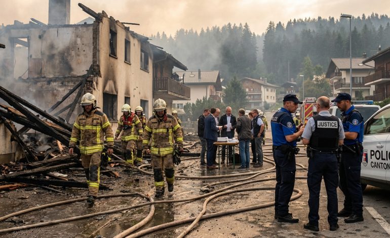 un incendie majeur à crans-montana en suisse suscite l'intervention de la justice après la diffusion des appels d'urgence. découvrez les détails de cette affaire en cours.