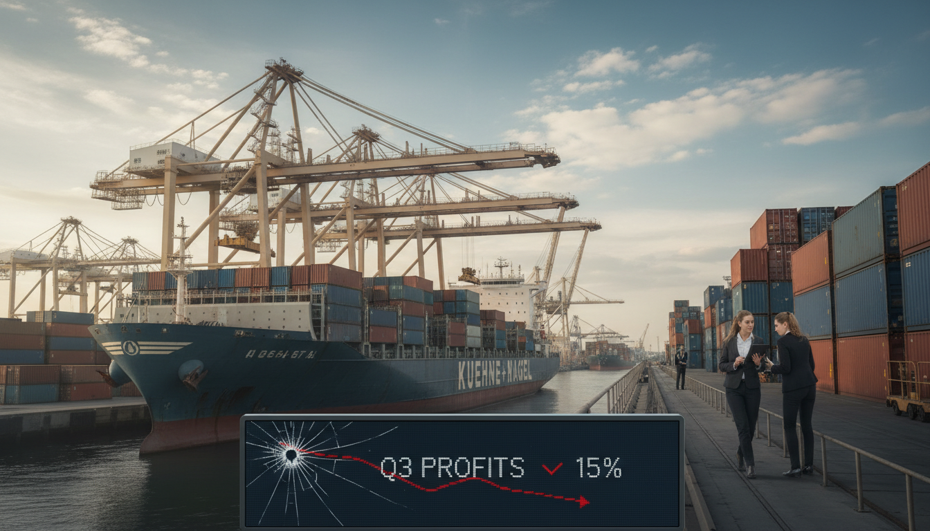 Kuehne+Nagel : recul des bénéfices face aux turbulences du commerce maritime