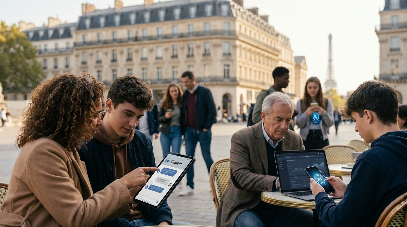 L&rsquo;IA séduit 38% des Français, mais notre pays reste en retard face à certains challengers