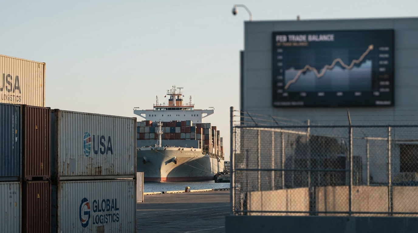 Le déficit commercial des États-Unis en février : un déséquilibre moindre que prévu