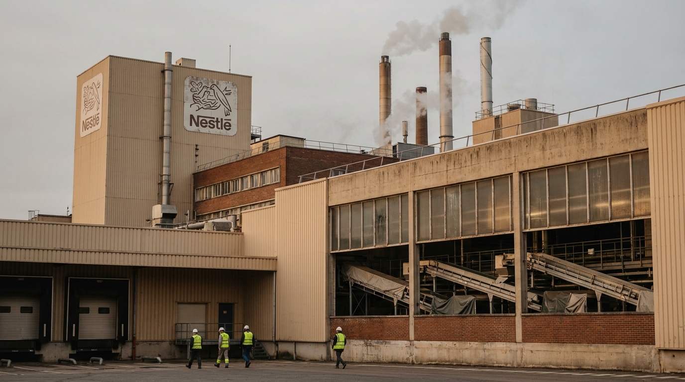 Nestlé, mastodonte de l’agroalimentaire, poursuit son processus de réduction d&rsquo;activité en France