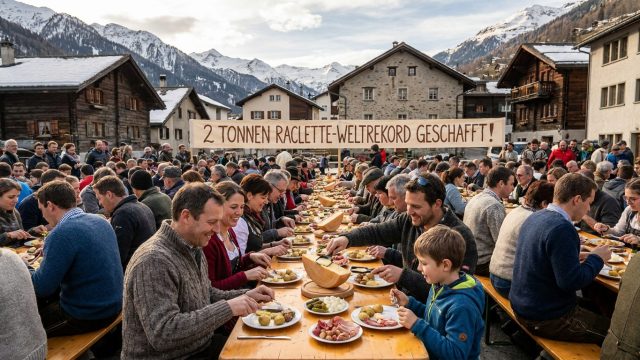 découvrez le nouveau record mondial en suisse avec un festin géant où deux tonnes de raclette ont été dévorées, célébrant la tradition et la passion pour ce plat emblématique.