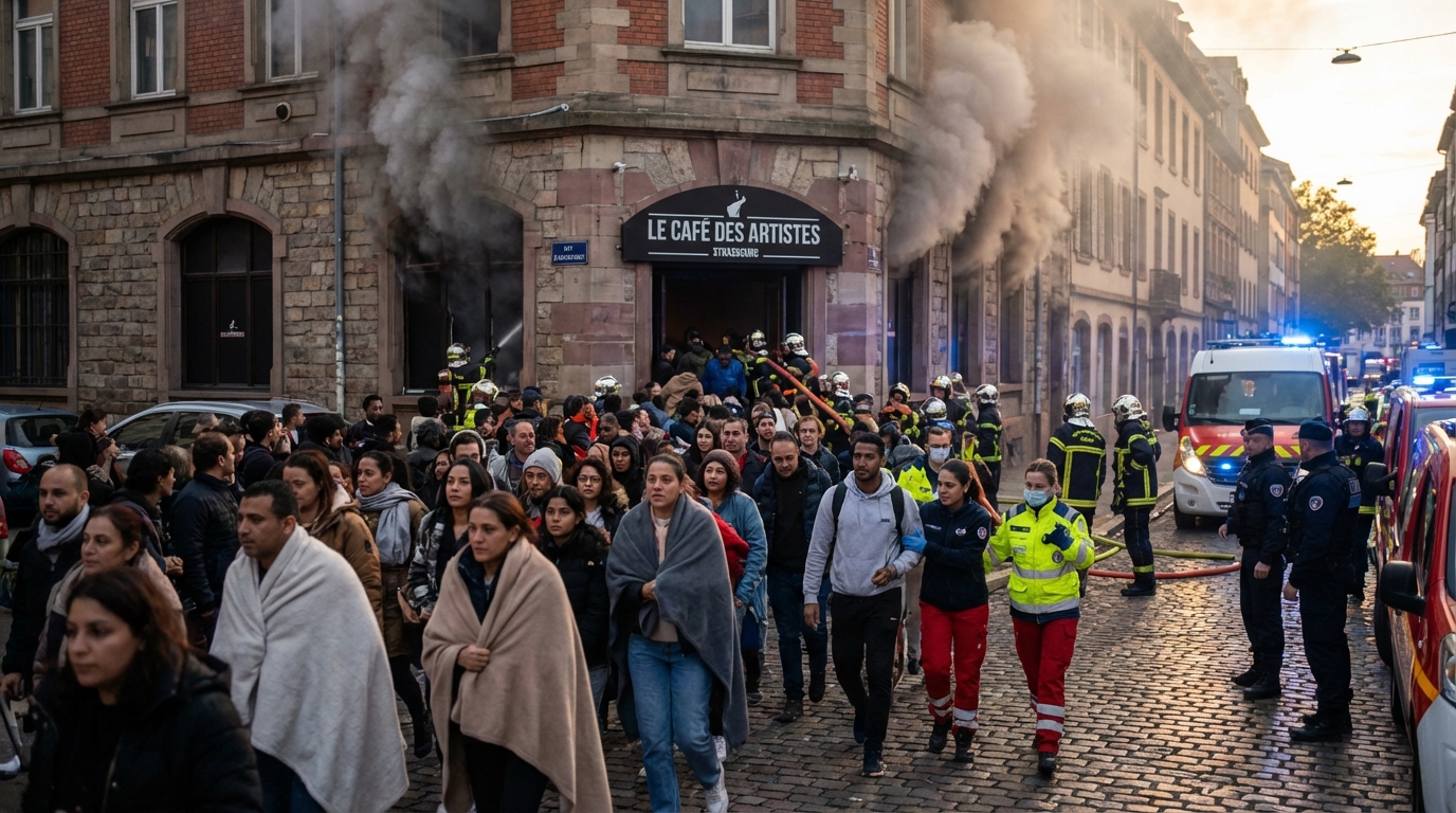 Strasbourg : Incendie majeur dans une discothèque, évacuation de 750 personnes en urgence