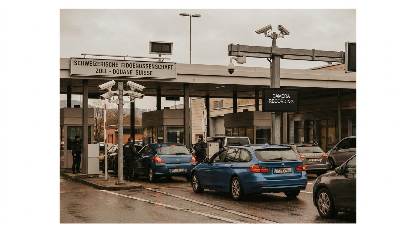 Suisse : Quelle est la raison des enregistrements vidéo des voitures étrangères aux frontières ?