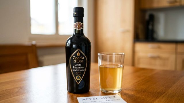 une entreprise suisse de vinaigre balsamique de prestige est dénoncée pour avoir vendu du simple jus de pomme, suscitant un scandale dans le secteur alimentaire.