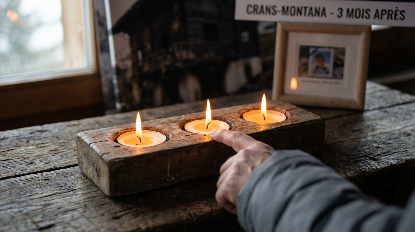 Trois mois après la tragédie de Crans-Montana : des bougies incandescentes pointées du doigt comme cause de l’incendie
