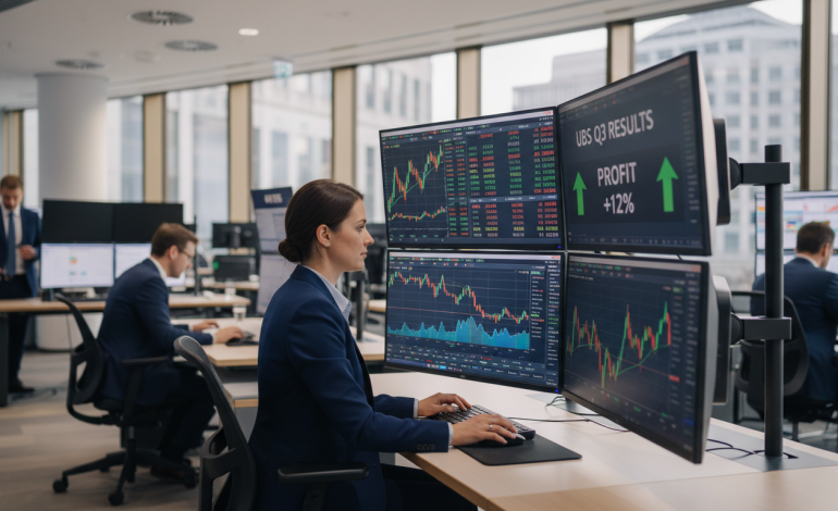 UBS : Des résultats trimestriels en hausse grâce à la volatilité des marchés qui booste les profits