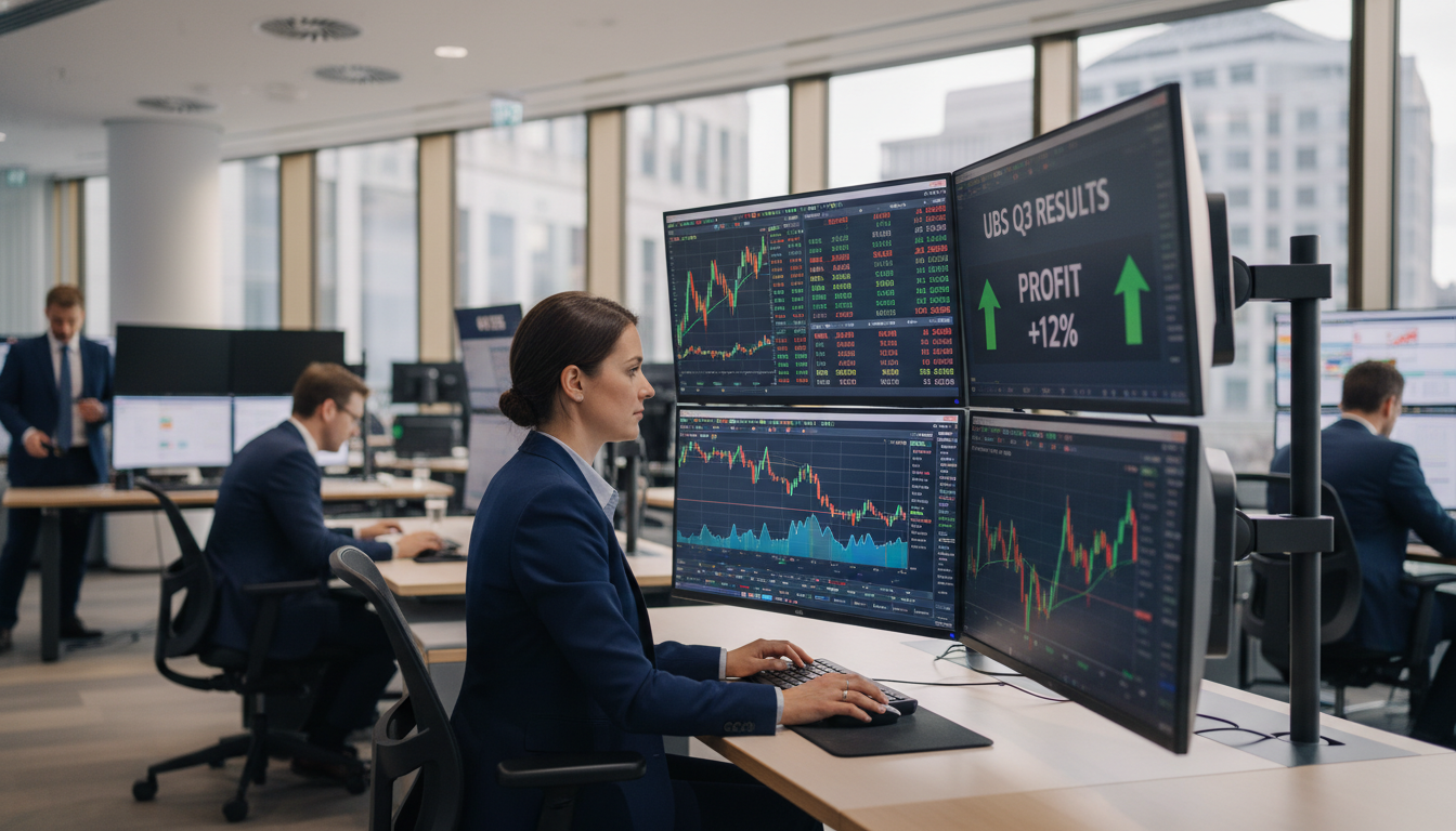 UBS : Des résultats trimestriels en hausse grâce à la volatilité des marchés qui booste les profits
