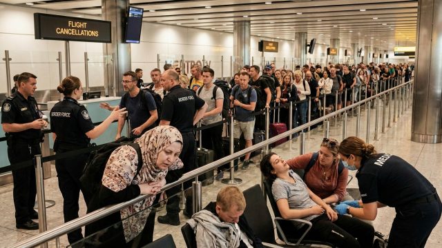 découvrez comment le nouveau contrôle aux frontières provoque vomissements, malaises et vols ratés, créant un véritable chaos pour les voyageurs.