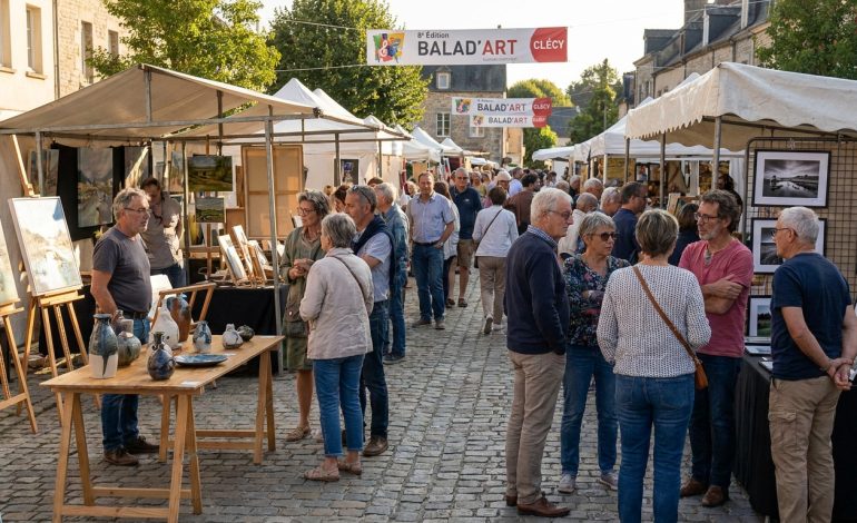 découvrez la 8e édition de balad’art à clécy, un événement incontournable qui met en lumière la vitalité et la croissance du marché artistique local.