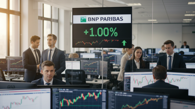 découvrez l'évolution positive de bnp paribas avec une progression notable de +1%, témoignant de sa performance et de sa stabilité sur le marché.