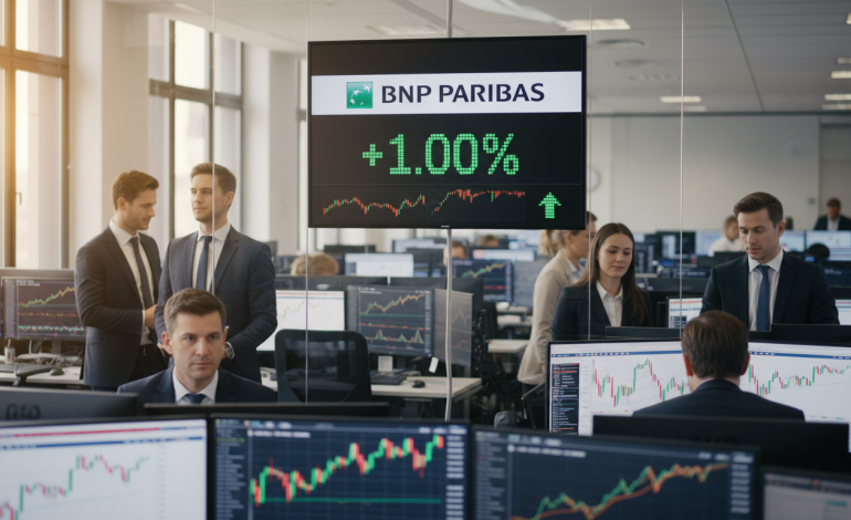 BNP Paribas : une progression notable de +1%