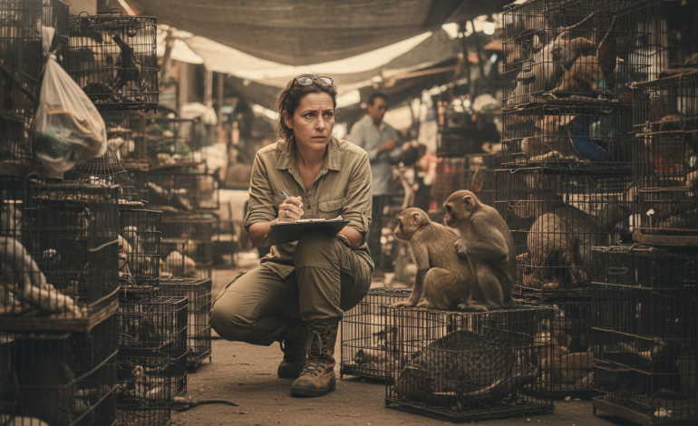 découvrez l'interview de cleo bertelsmeier, biologiste, sur les dangers accrus de la transmission des maladies liés au commerce des espèces animales.