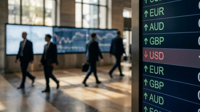 analyse du regain d'appétit pour le risque sur le marché des devises et son impact négatif sur la valeur du dollar américain.