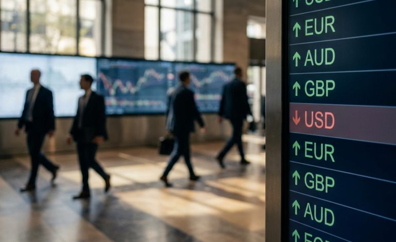analyse du regain d'appétit pour le risque sur le marché des devises et son impact négatif sur la valeur du dollar américain.