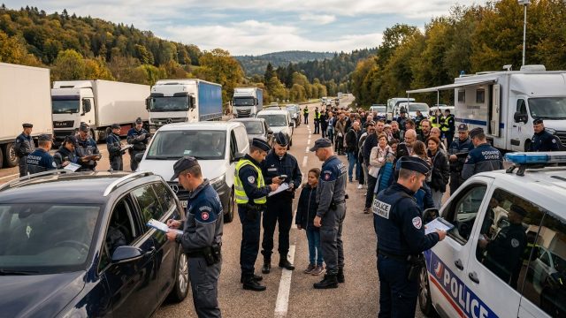 renforcement des contrôles à la frontière franco-suisse dans le doubs grâce à une opération d'envergure visant à sécuriser la région et faciliter la coopération transfrontalière.