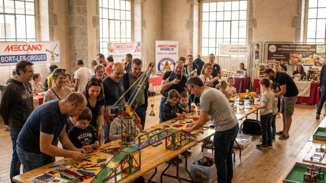 découvrez l'exposition mondiale meccano® à bort-les-orgues : participez à des concours passionnants, profitez d'animations captivantes et découvrez l'impact économique positif sur la région.