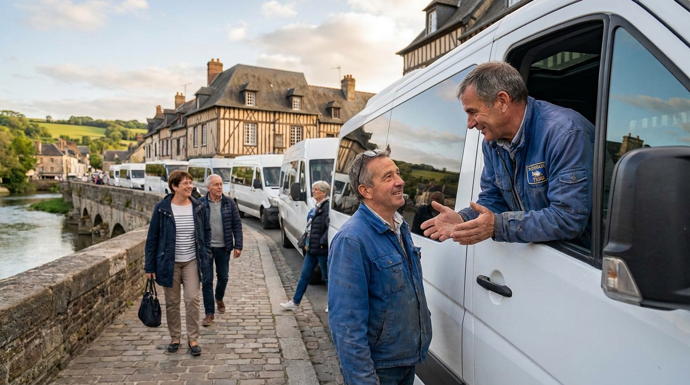 « Jamais de routine pour ce chauffeur indépendant normand : au cœur du transport de groupes et convois »
