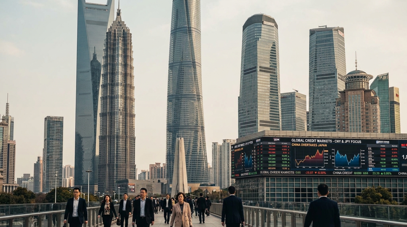 La Chine dépasse le Japon et s&rsquo;impose comme un acteur clé du crédit mondial