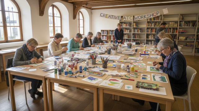 participez à l'atelier créatif de la médiathèque pour découvrir et réaliser des cartes artistiques atc, une activité ludique et artistique ouverte à tous.