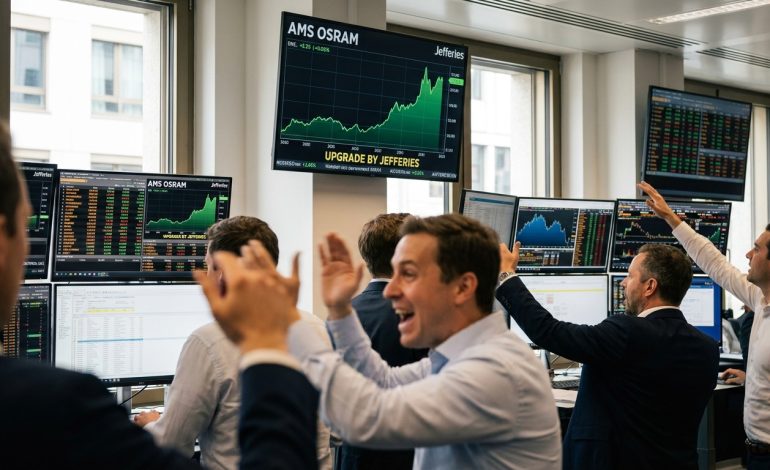 le cours des actions d’ams osram monte en flèche après la révision à la hausse des prévisions par jefferies, reflétant un optimisme croissant sur la performance de l'entreprise.