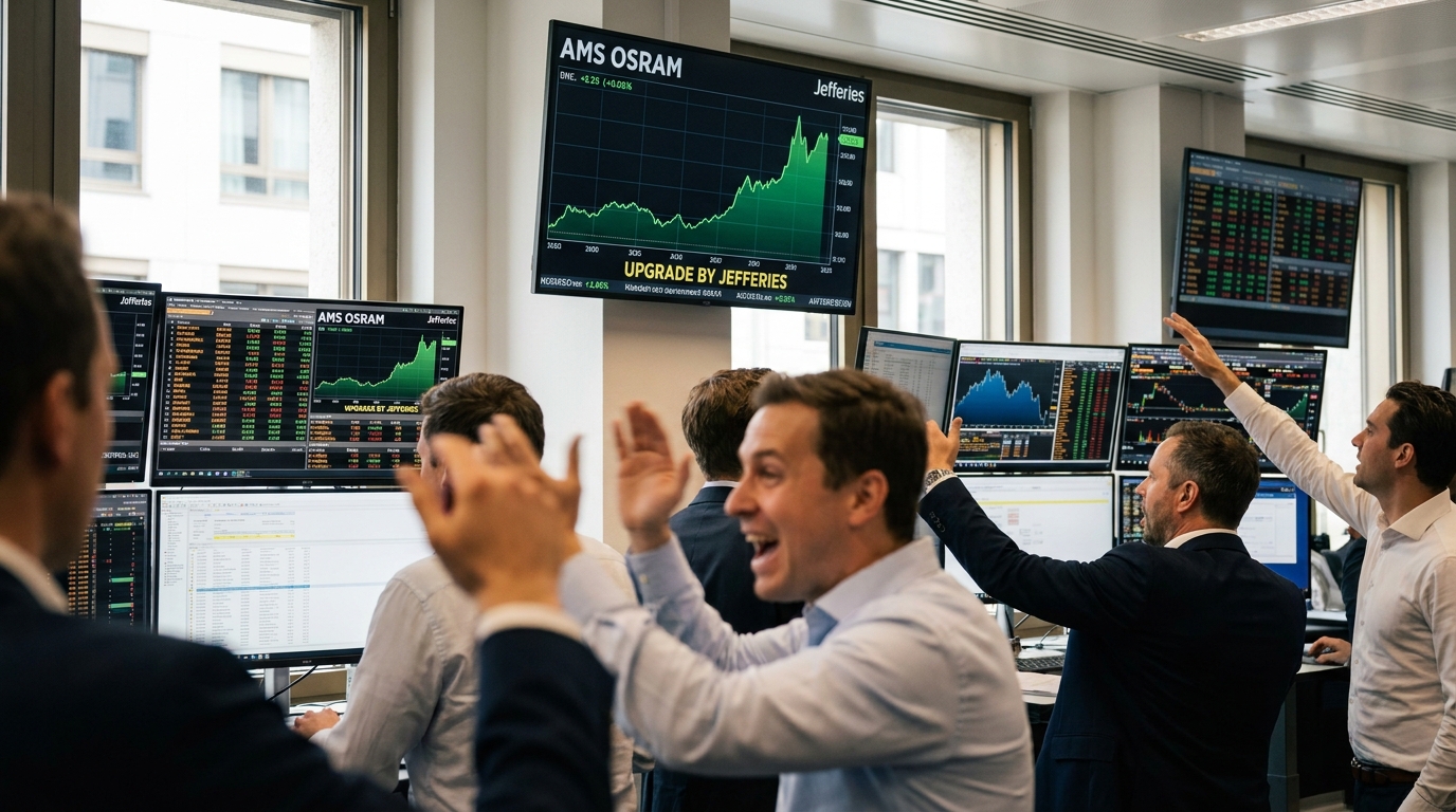 Le cours des actions d’ams OSRAM s’envole suite à la révision à la hausse par Jefferies