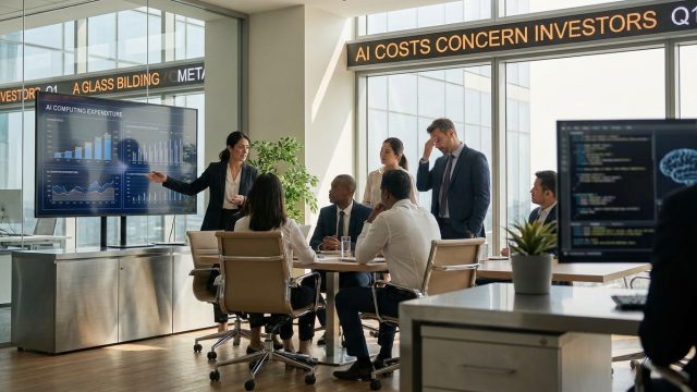 meta affiche une croissance propulsée par l'ia au premier trimestre, mais les investisseurs s'inquiètent des coûts en forte augmentation.
