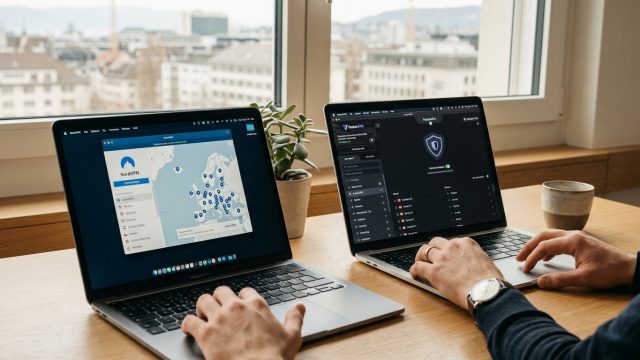 comparez nordvpn et proton vpn pour découvrir lequel offre la meilleure combinaison de sécurité optimale et de facilité d’utilisation, afin de protéger efficacement votre vie en ligne.