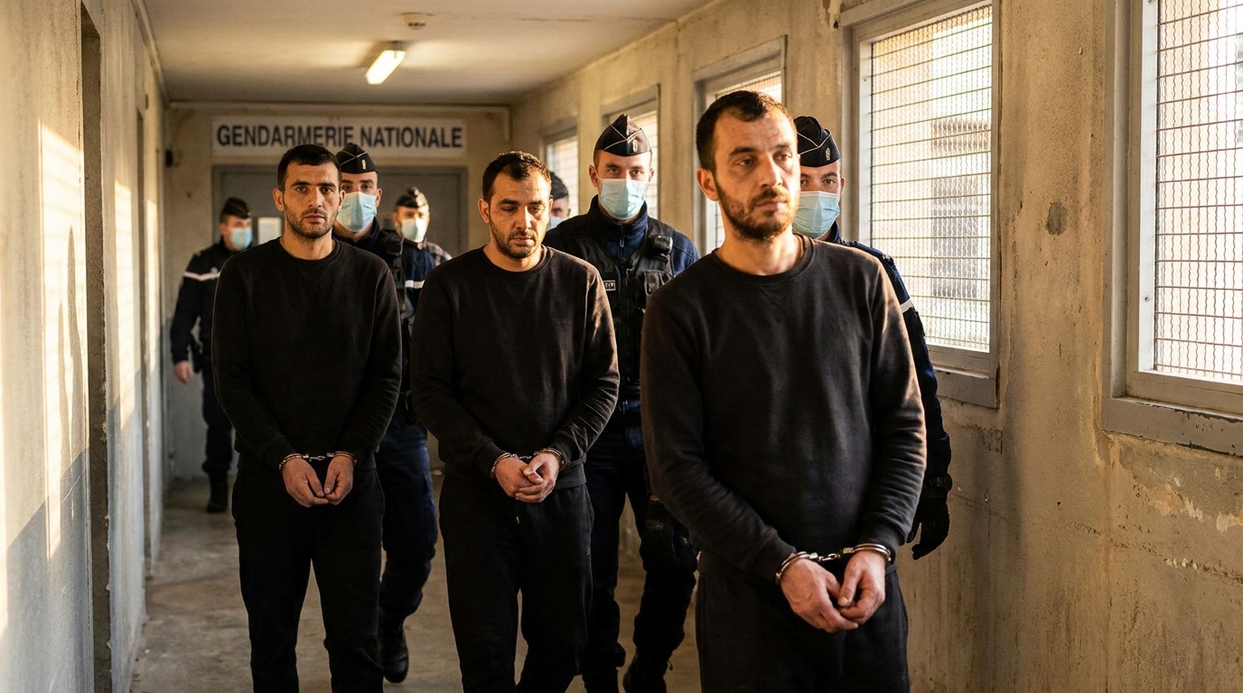 Quatre hommes incarcérés en France après un vol spectaculaire de 550 000 euros en or et montres en Suisse