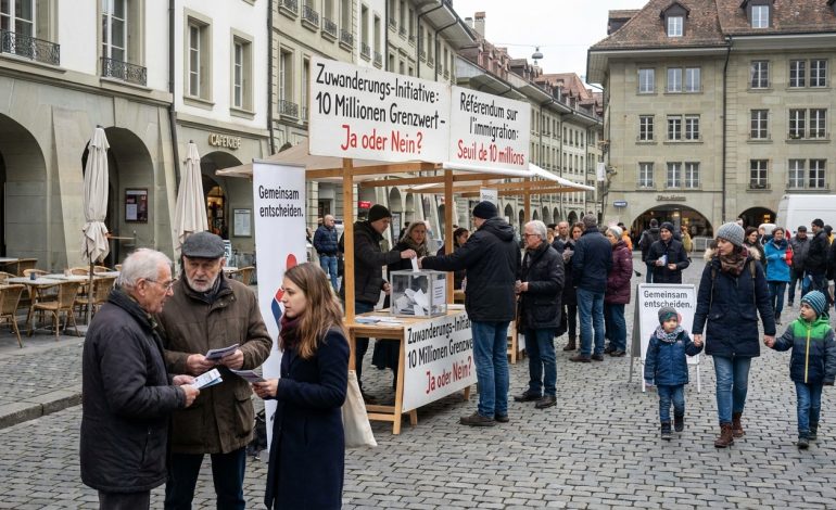 Suisse : un seuil démographique à 10 millions en débat au cœur d’un référendum sur l’immigration