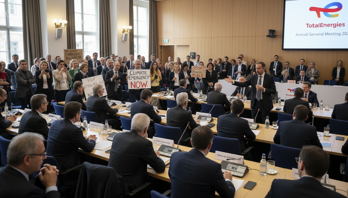 TotalEnergies face aux critiques lors de son assemblée générale à Paris