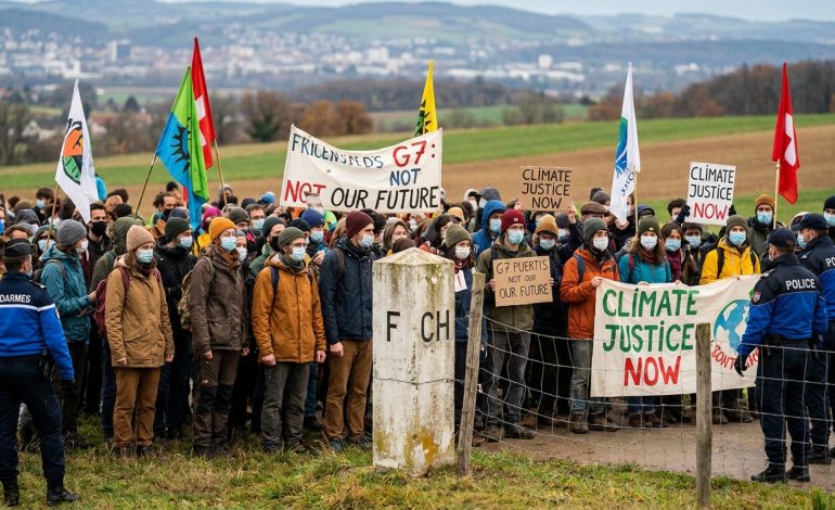 À la veille du G7 : un contre-sommet militant secoue la frontière franco-suisse à Genève