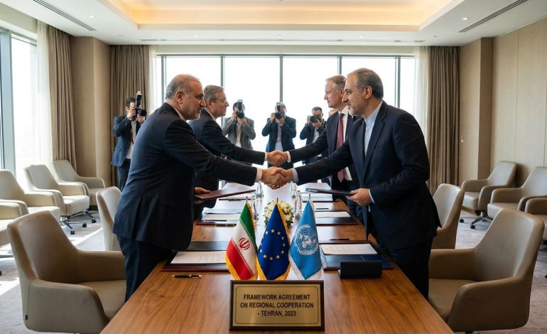 découvrez l'accord-cadre où l'iran s'engage à renoncer à son programme d'arme nucléaire en échange d'un soutien financier important, un tournant majeur pour la diplomatie internationale.