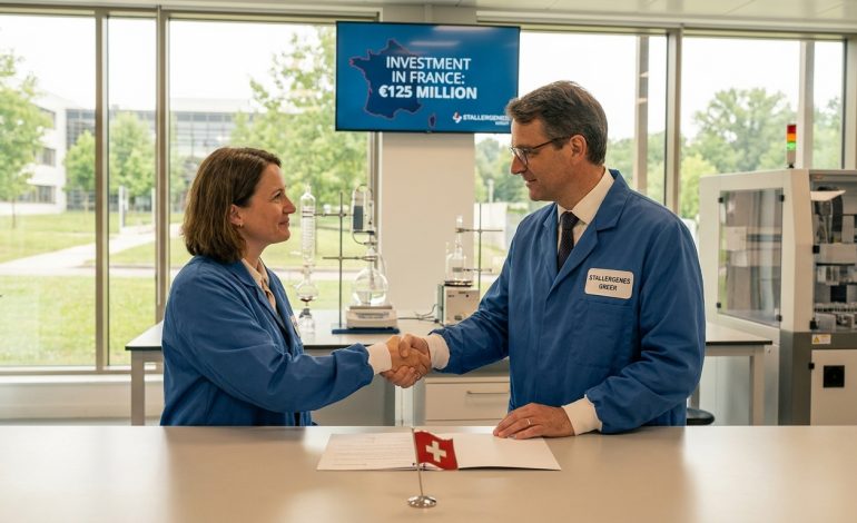 stallergenes greer, laboratoire suisse spécialisé dans les allergies, investit 125 millions d'euros pour renforcer et développer ses activités en france.