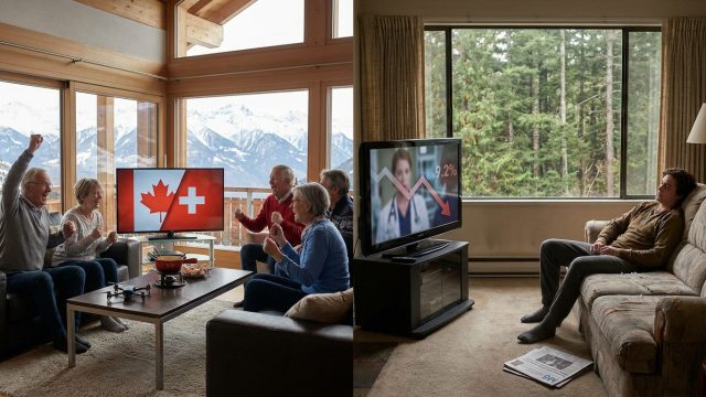 audiences tv : succès impressionnant pour le match suisse/canada sur m6, tandis que la série d'ellen pompeo enregistre une baisse sous les 10% de part d’audience.